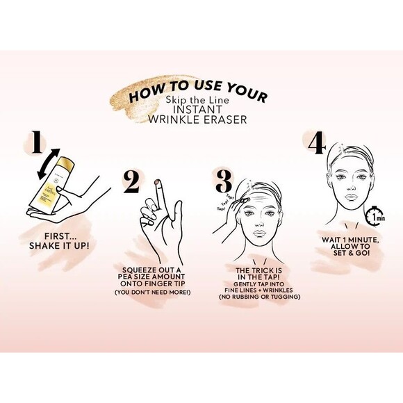 2X Nakery Beauty Skip The Line Instant Wrinkle Eraser Plump Blurs 1.69oz NEW - Picture 6 of 6